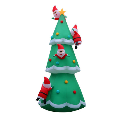 Jingle Jollys Occasions > Christmas > Christmas Decorations Jingle Jollys Christmas Inflatable Santa Tree 5M Illuminated Decorations