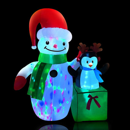 Jingle Jollys Occasions > Christmas > Christmas Decorations Jingle Jollys Christmas Inflatable Snowman 1.8M Illuminated Decorations