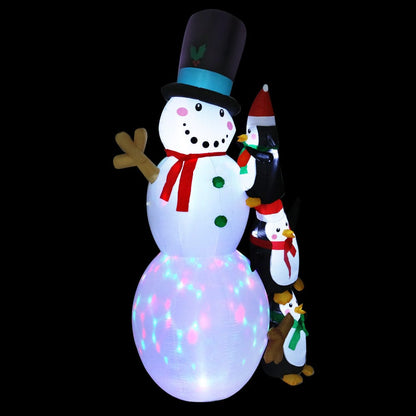 Jingle Jollys Occasions > Christmas > Christmas Decorations Jingle Jollys Christmas Inflatable Snowman 2.4M Illuminated Decorations