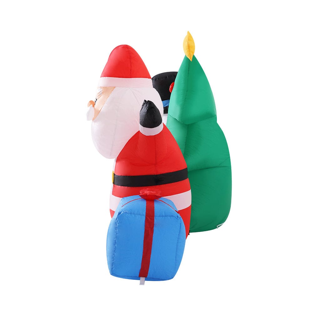 Jingle Jollys Occasions > Christmas > Christmas Decorations Jingle Jollys Christmas Inflatable Tree Snowman 2.7M Illuminated Decorations