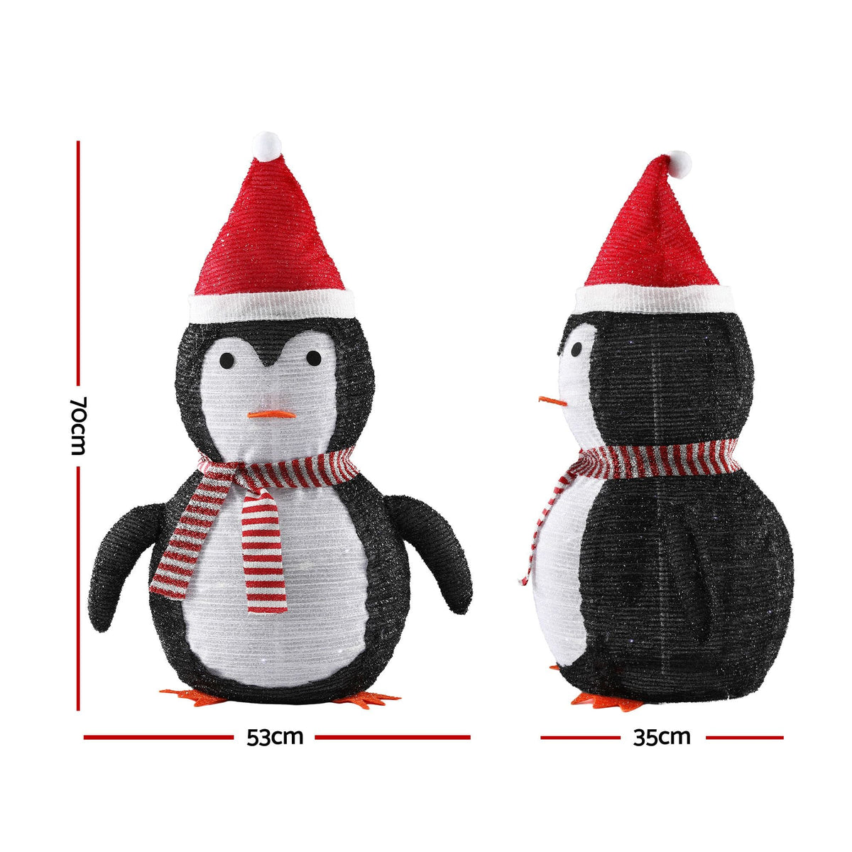 Jingle Jollys Occasions > Christmas > Christmas Decorations Jingle Jollys Christmas Penguin Light LED Christmas Decoration Pop Up Christmas Display 70cm