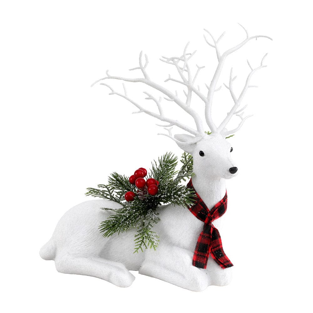 Jingle Jollys Occasions > Christmas > Christmas Decorations Jingle Jollys Christmas Reindeer 32cm Glitter Deer Ornaments Party Decorations