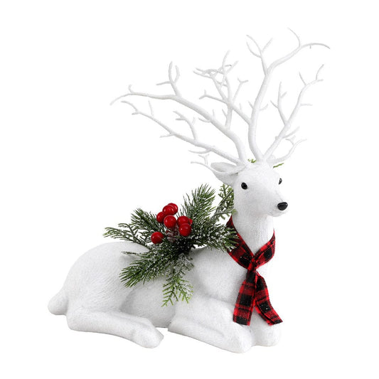 Jingle Jollys Occasions > Christmas > Christmas Decorations Jingle Jollys Christmas Reindeer 32cm Glitter Deer Ornaments Party Decorations