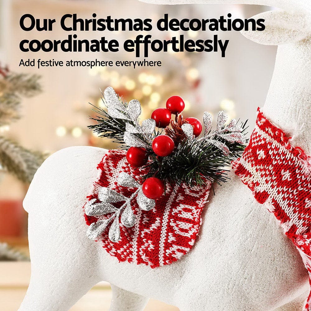 Jingle Jollys Occasions > Christmas > Christmas Decorations Jingle Jollys Christmas Reindeer 45cm Glitter Deer Ornaments Party Decorations