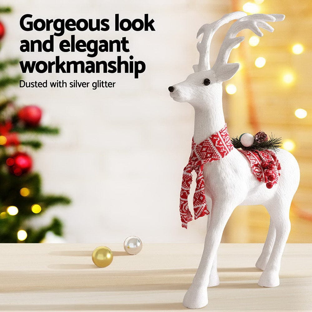 Jingle Jollys Occasions > Christmas > Christmas Decorations Jingle Jollys Christmas Reindeer 60cm Glitter Deer Ornaments Party Decorations