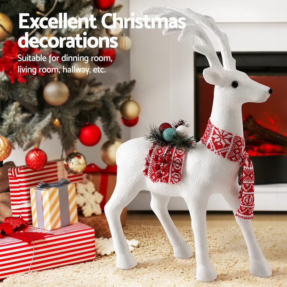 Jingle Jollys Occasions > Christmas > Christmas Decorations Jingle Jollys Christmas Reindeer 60cm Glitter Deer Ornaments Party Decorations