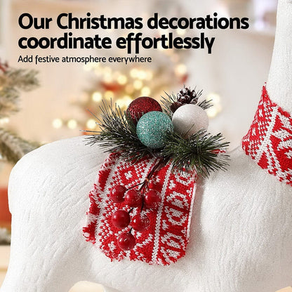 Jingle Jollys Occasions > Christmas > Christmas Decorations Jingle Jollys Christmas Reindeer 60cm Glitter Deer Ornaments Party Decorations
