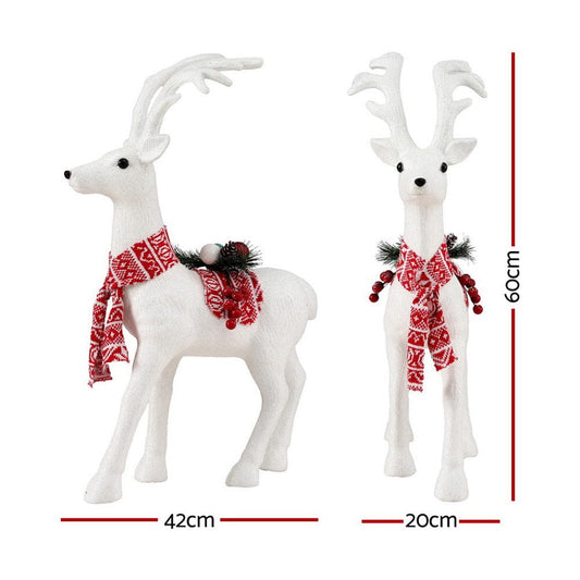Jingle Jollys Occasions > Christmas > Christmas Decorations Jingle Jollys Christmas Reindeer 60cm Glitter Deer Ornaments Party Decorations