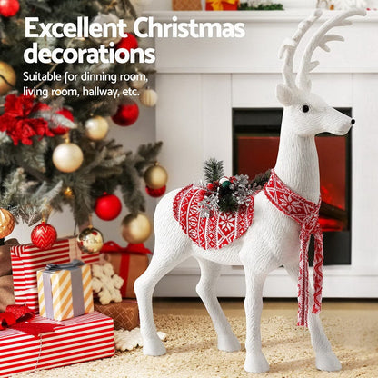 Jingle Jollys Occasions > Christmas > Christmas Decorations Jingle Jollys Christmas Reindeer 80cm Glitter Deer Ornaments Party Decorations