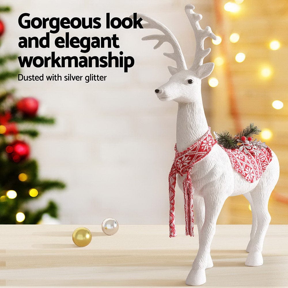 Jingle Jollys Occasions > Christmas > Christmas Decorations Jingle Jollys Christmas Reindeer 80cm Glitter Deer Ornaments Party Decorations