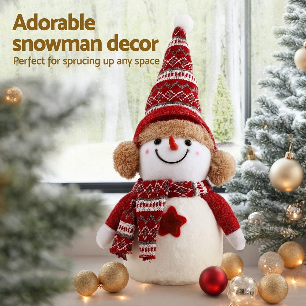Jingle Jollys Occasions > Christmas > Christmas Decorations Jingle Jollys Christmas Snowman Handicraft Ornaments Party Decorations 35cm