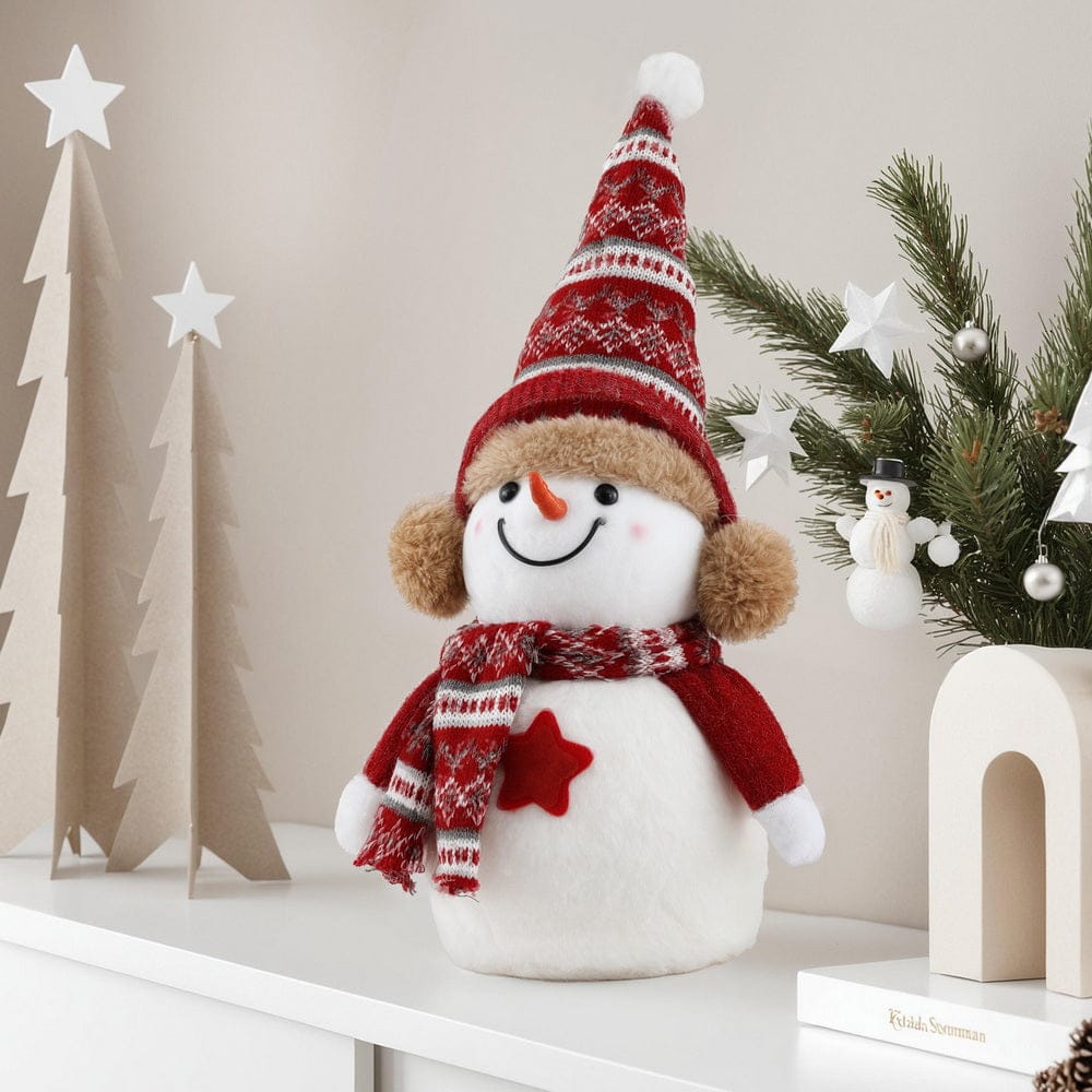 Jingle Jollys Occasions > Christmas > Christmas Decorations Jingle Jollys Christmas Snowman Handicraft Ornaments Party Decorations 35cm