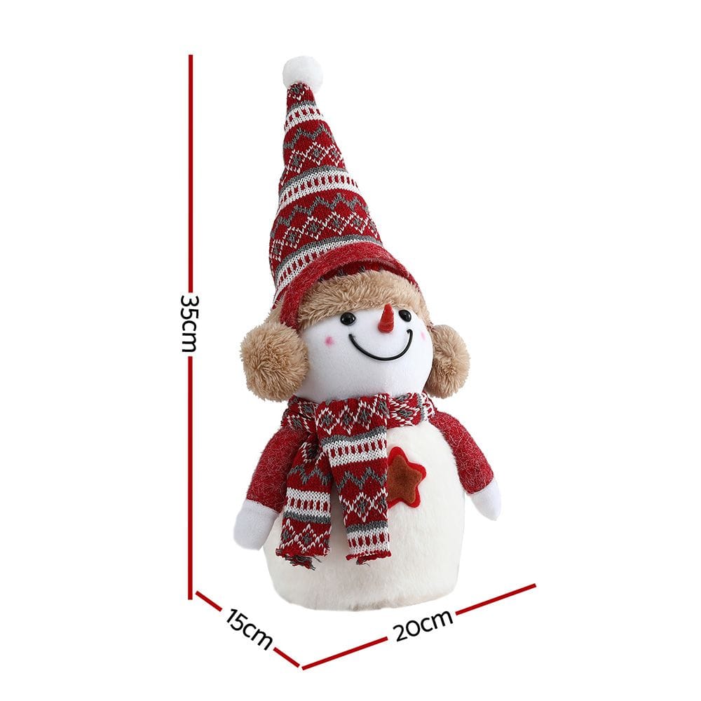 Jingle Jollys Occasions > Christmas > Christmas Decorations Jingle Jollys Christmas Snowman Handicraft Ornaments Party Decorations 35cm