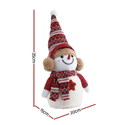 Jingle Jollys Occasions > Christmas > Christmas Decorations Jingle Jollys Christmas Snowman Handicraft Ornaments Party Decorations 35cm