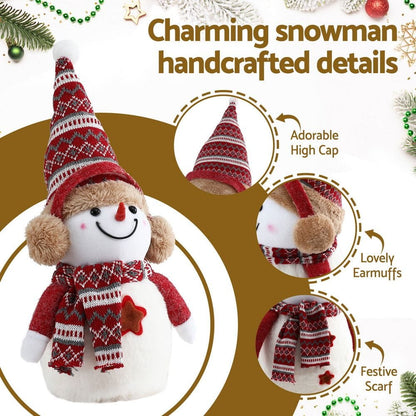Jingle Jollys Occasions > Christmas > Christmas Decorations Jingle Jollys Christmas Snowman Handicraft Ornaments Party Decorations 35cm