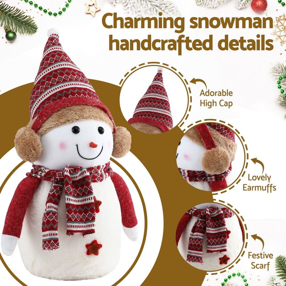 Jingle Jollys Occasions > Christmas > Christmas Decorations Jingle Jollys Christmas Snowman Handicraft Ornaments Party Decorations 45cm