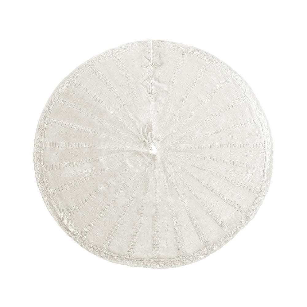 Jingle Jollys Occasions > Christmas > Christmas Decorations Jingle Jollys Christmas Tree Skirt 120cm Knitted Xmas Tree Ornaments Decor Beige