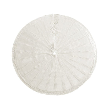 Jingle Jollys Occasions > Christmas > Christmas Decorations Jingle Jollys Christmas Tree Skirt 120cm Knitted Xmas Tree Ornaments Decor Beige