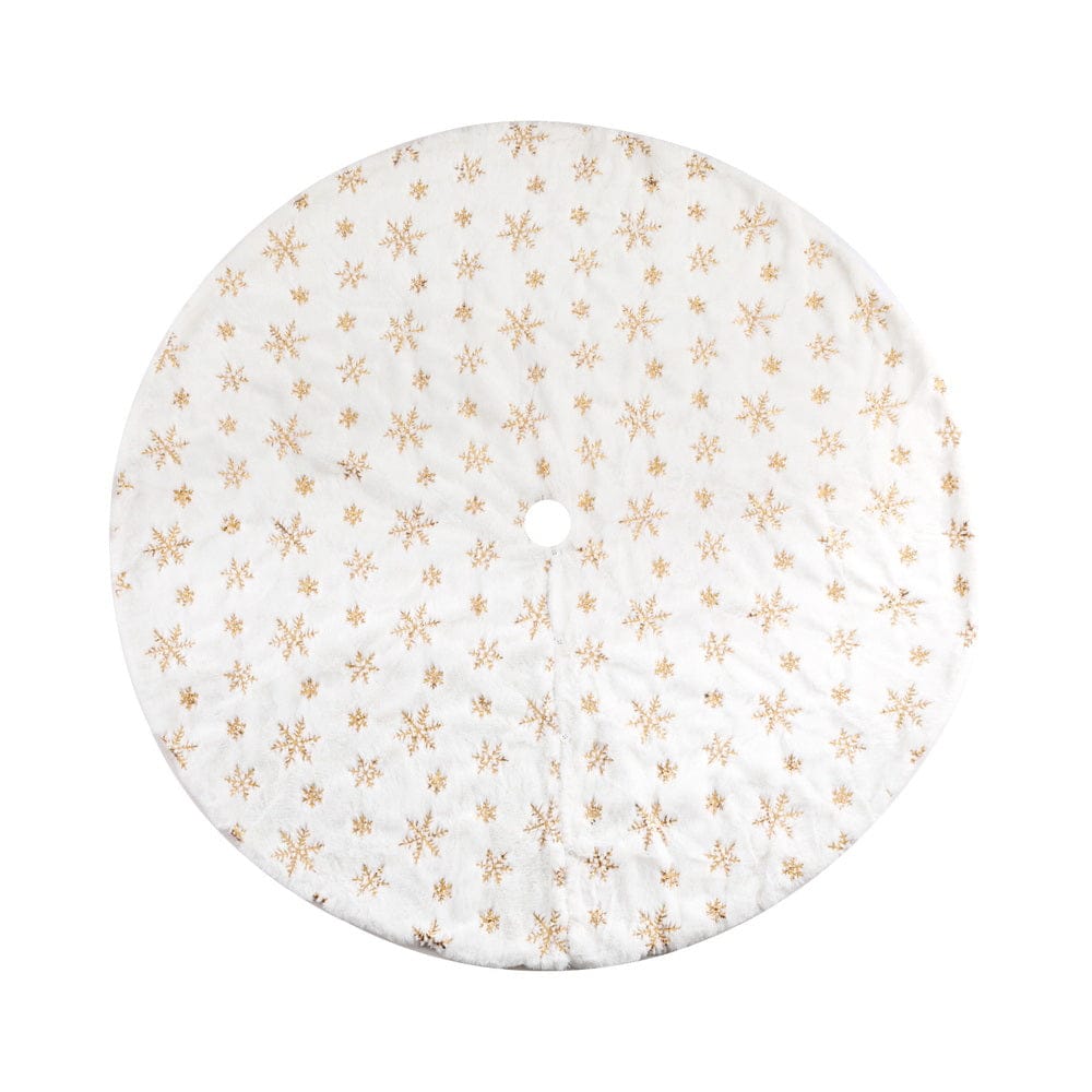 Jingle Jollys Occasions > Christmas > Christmas Decorations Jingle Jollys Christmas Tree Skirt 120cm Snowflake Ornaments Xmas Decorations