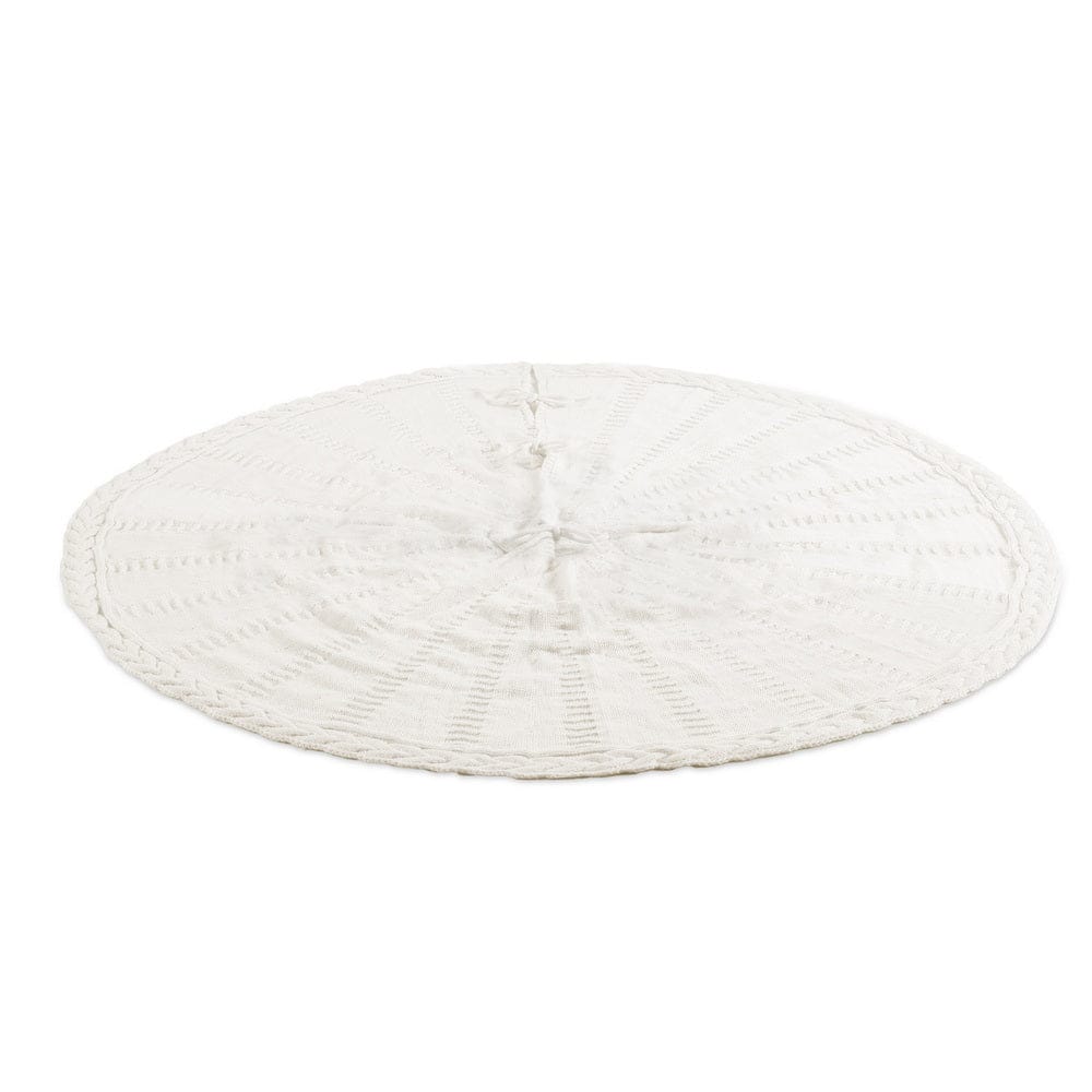 Jingle Jollys Occasions > Christmas > Christmas Decorations Jingle Jollys Christmas Tree Skirt 90cm Knitted Fabric Xmas Ornament Decor Beige