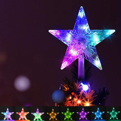 Jingle Jollys Occasions > Christmas > Christmas Decorations Jingle Jollys Christmas Tree Topper Star RGB LED Xmas Decor 80 Modes APP Control