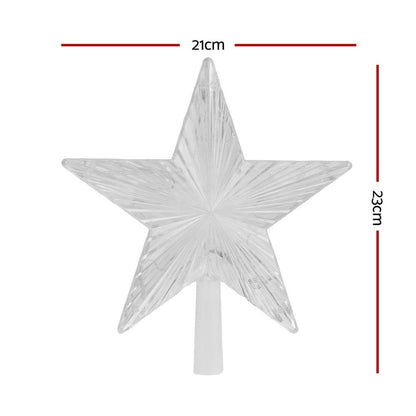 Jingle Jollys Occasions > Christmas > Christmas Decorations Jingle Jollys Christmas Tree Topper Star RGB LED Xmas Decor 80 Modes APP Control