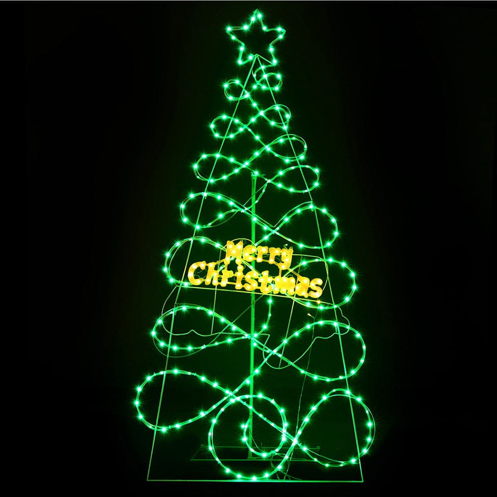 Jingle Jollys Occasions > Christmas > Christmas Trees 1.7M Christmas Tree 230 LED RGB Motif Lights Jingle Jollys