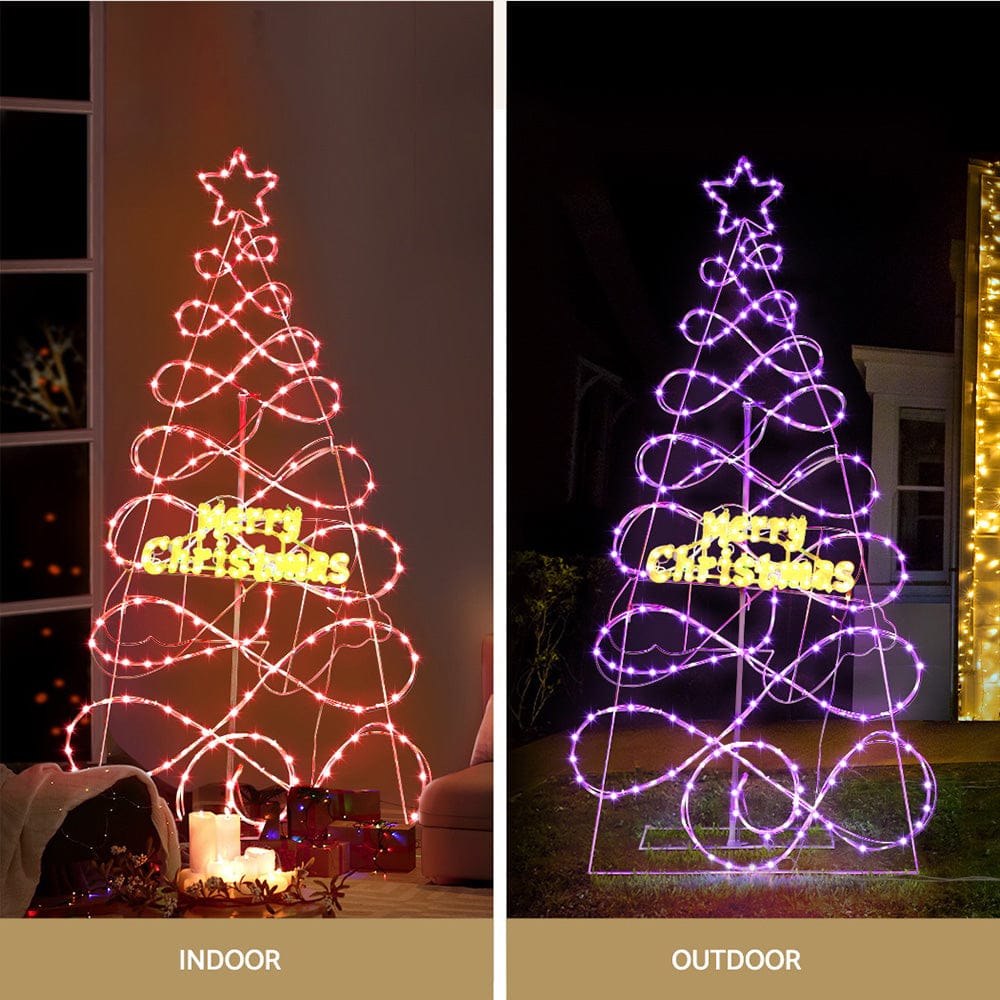 Jingle Jollys Occasions > Christmas > Christmas Trees 1.7M Christmas Tree 230 LED RGB Motif Lights Jingle Jollys
