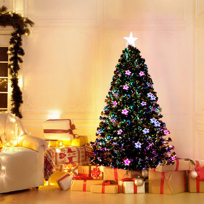 Jingle Jollys Occasions > Christmas > Christmas Trees Jingle Jollys 1.2m Christmas Tree Optic Fibre LED Xmas tree Multi Colour