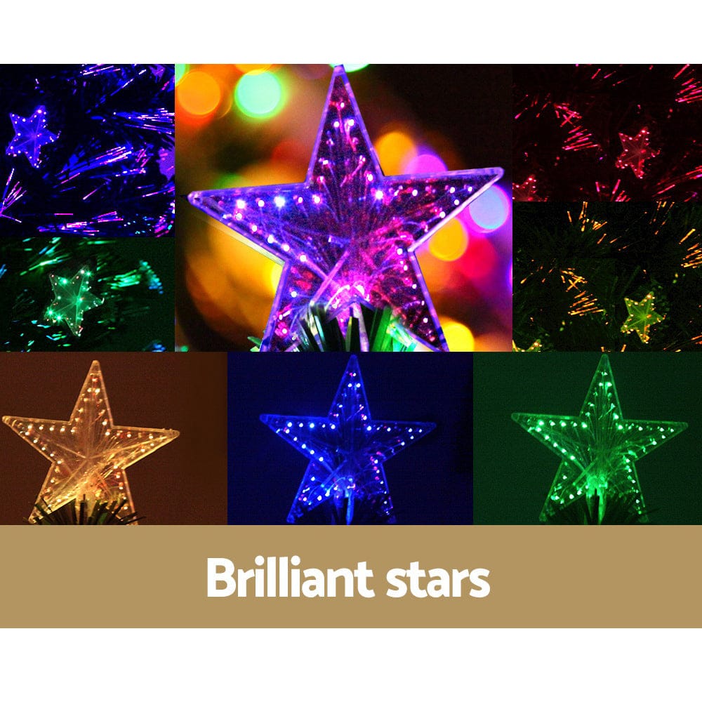 Jingle Jollys Occasions > Christmas > Christmas Trees Jingle Jollys 1.2m Christmas Tree Optic Fibre LED Xmas tree Multi Colour