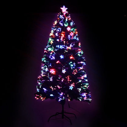 Jingle Jollys Occasions > Christmas > Christmas Trees Jingle Jollys 1.2m Christmas Tree Optic Fibre LED Xmas tree Multi Colour