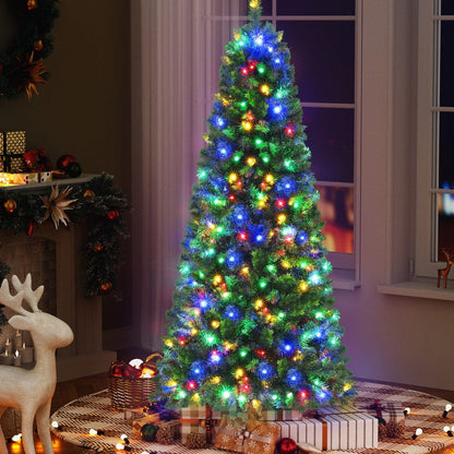 Jingle Jollys Occasions > Christmas > Christmas Trees Jingle Jollys 1.8M Pre-lit Christmas Tree 8 Mode Multi Colour 200 LED Light Xmas