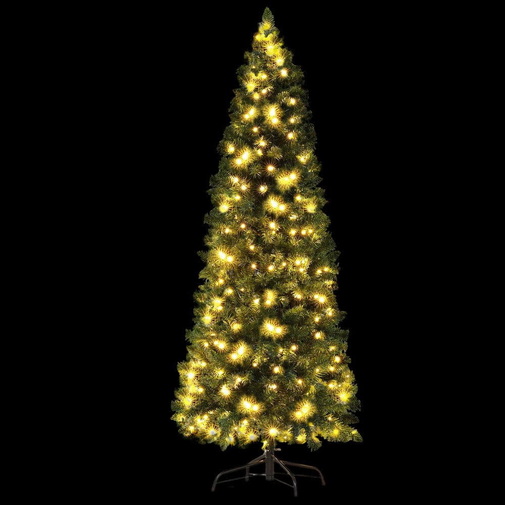Jingle Jollys Occasions > Christmas > Christmas Trees Jingle Jollys 1.8M Pre-lit Christmas Tree 8 Mode Multi Colour 200 LED Light Xmas