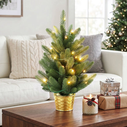 Jingle Jollys Occasions > Christmas > Christmas Trees Jingle Jollys 45cm Artificial Christmas Tree Mini Christmas Tree Warm Light