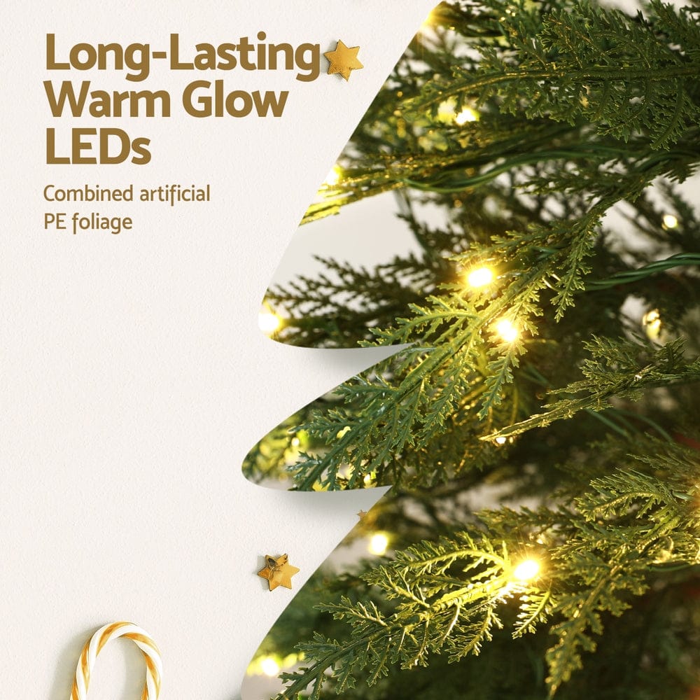 Jingle Jollys Occasions > Christmas > Christmas Trees Jingle Jollys Christmas Tree 1.5M LED Xmas Tree Sparse 263 Tips Party Decoration