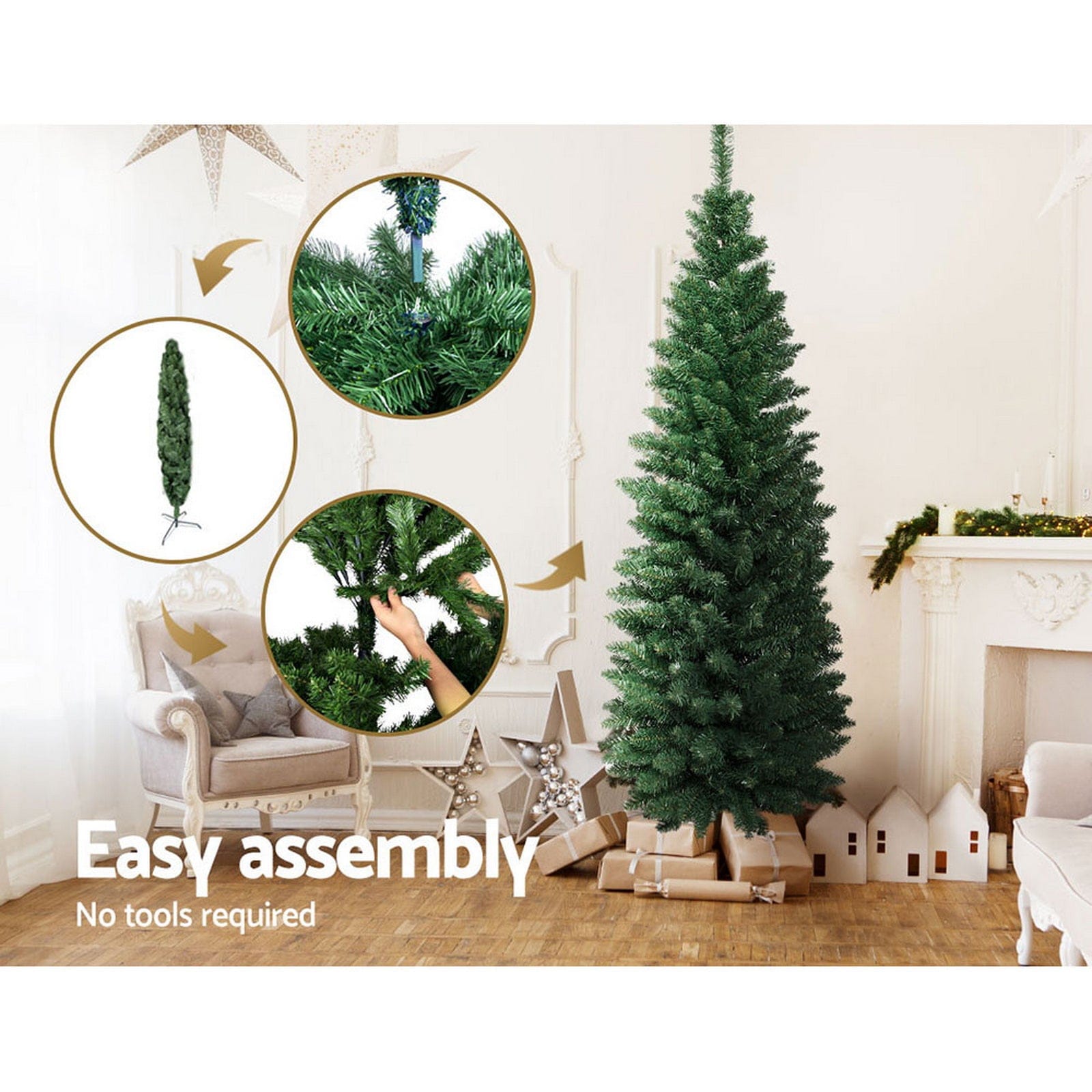 Jingle Jollys Occasions > Christmas > Christmas Trees Jingle Jollys Christmas Tree 1.8m Xmas Tree Decorations Green 300 Tips
