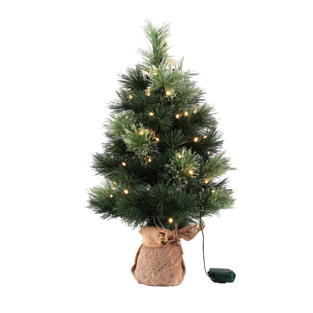 Jingle Jollys Occasions > Christmas > Christmas Trees Jingle Jollys Christmas Tree 60CM Mini Tabletop 8 Light Modes Timer Xmas Tree