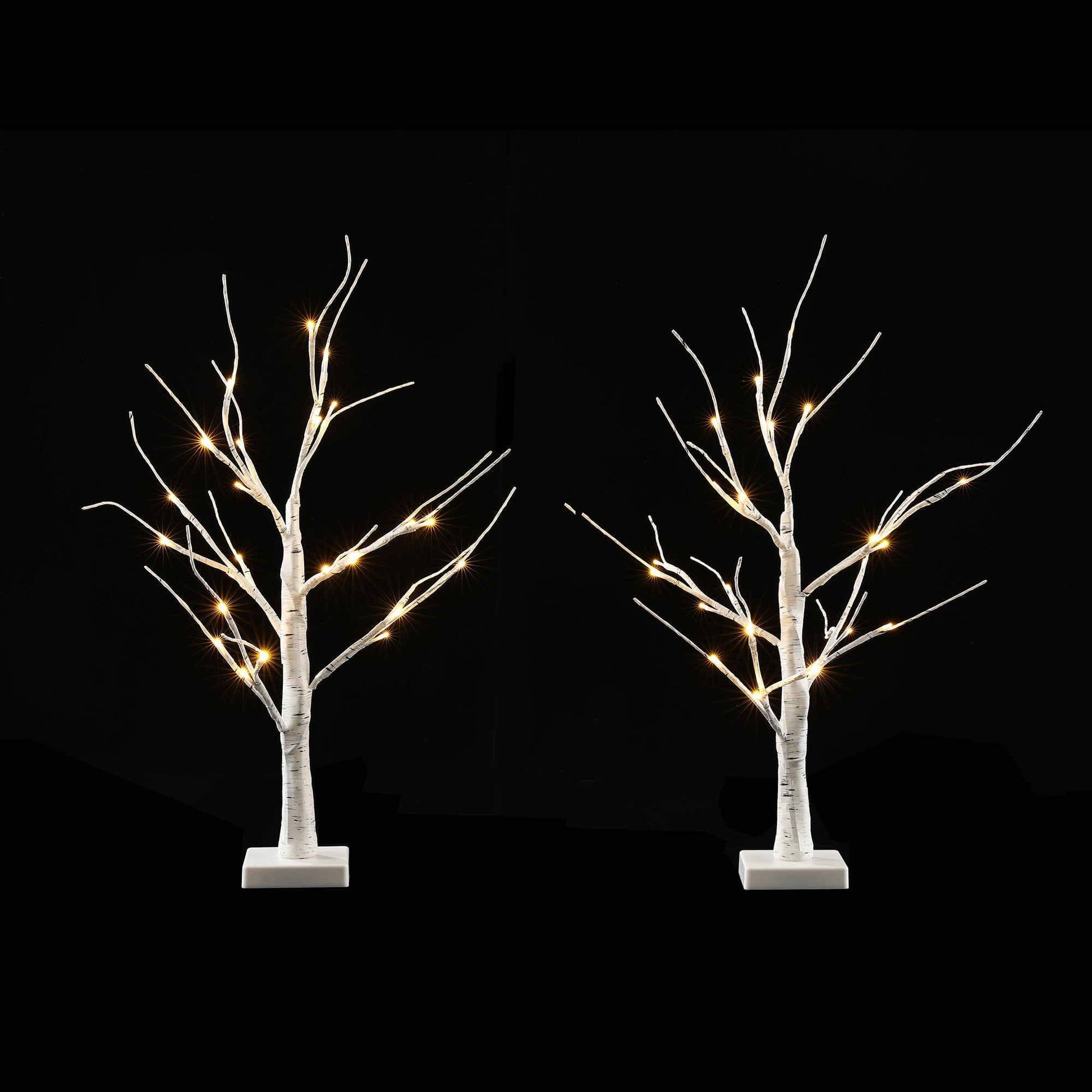 Jingle Jollys Occasions > Christmas > Christmas Trees Jingle Jollys Lighted Branch Tree Christmas Decorations Warm White Christmas Lights 2 Pack 60cm