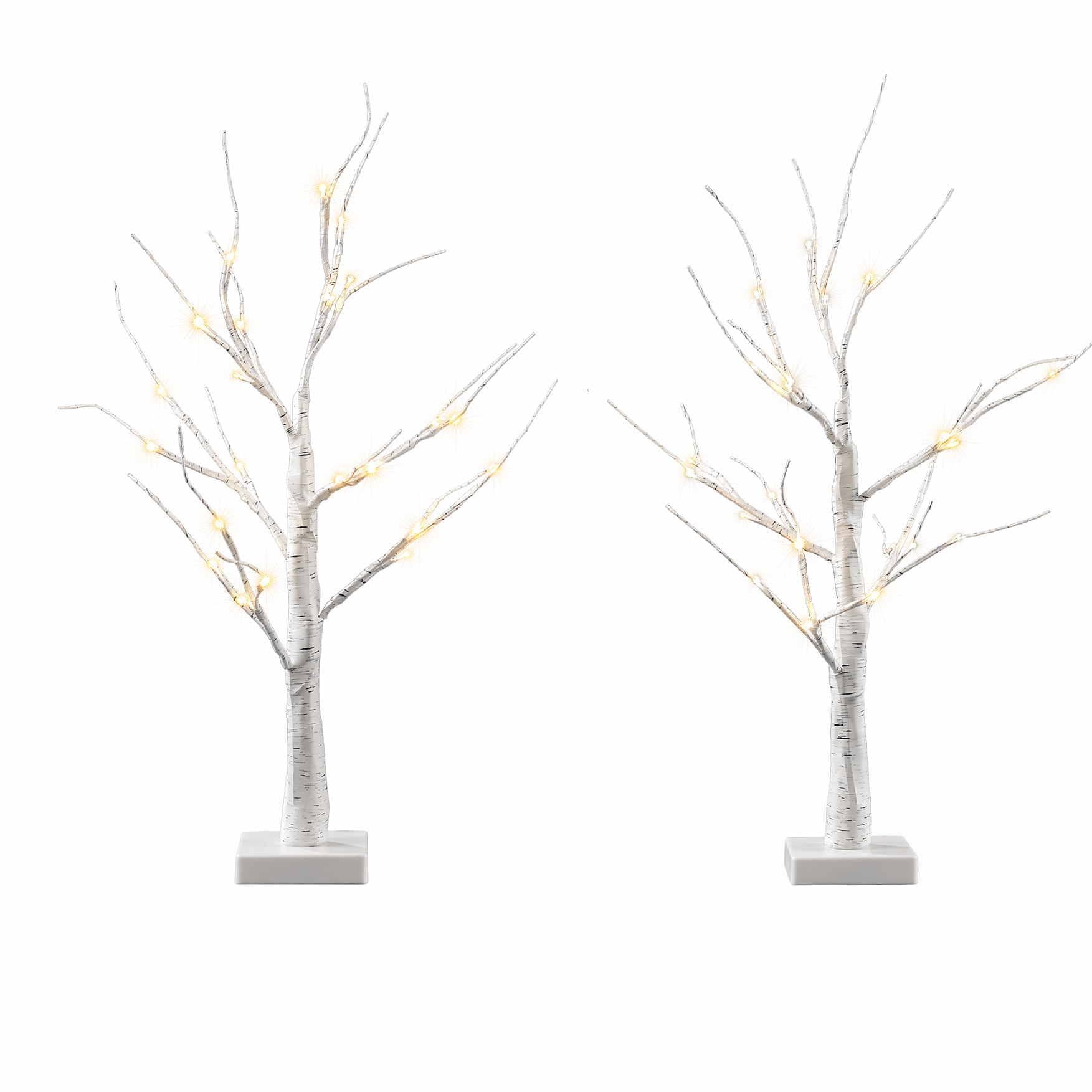 Jingle Jollys Occasions > Christmas > Christmas Trees Jingle Jollys Lighted Branch Tree Christmas Decorations Warm White Christmas Lights 2 Pack 60cm