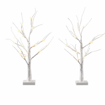 Jingle Jollys Occasions > Christmas > Christmas Trees Jingle Jollys Lighted Branch Tree Christmas Decorations Warm White Christmas Lights 2 Pack 60cm