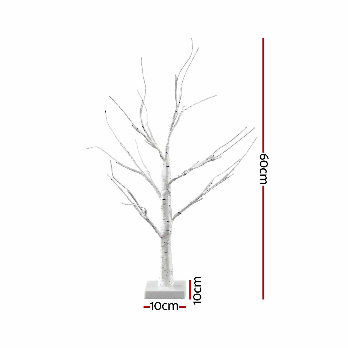 Jingle Jollys Occasions > Christmas > Christmas Trees Jingle Jollys Lighted Branch Tree Christmas Decorations Warm White Christmas Lights 2 Pack 60cm