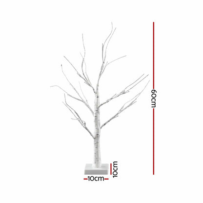 Jingle Jollys Occasions > Christmas > Christmas Trees Jingle Jollys Lighted Branch Tree Christmas Decorations Warm White Christmas Lights 2 Pack 60cm