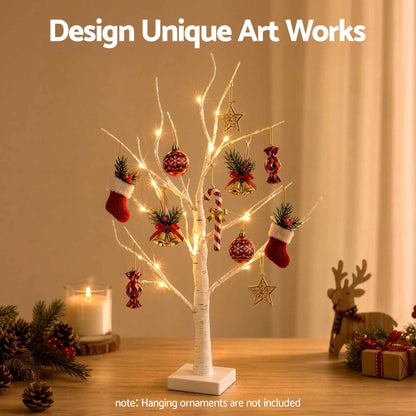 Jingle Jollys Occasions > Christmas > Christmas Trees Jingle Jollys Lighted Branch Tree Christmas Decorations Warm White Christmas Lights 2 Pack 60cm