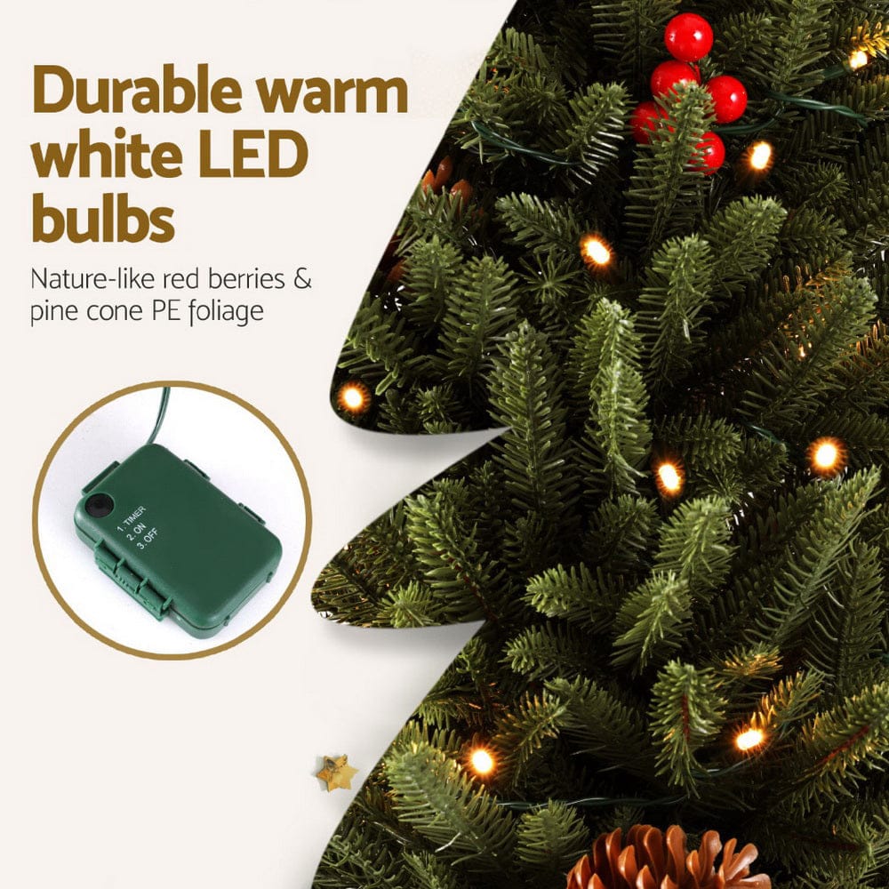Jingle Jollys Occasions > Christmas > Christmas Trees Jingle Jollys Mini Christmas Tree 90cm LED Xmas Tree Party Decorations