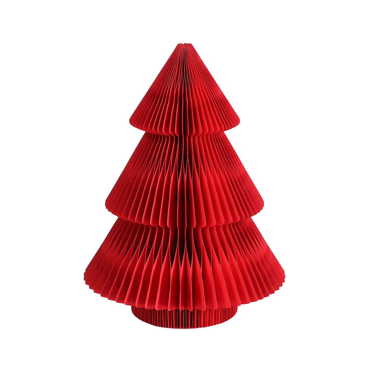 Jingle Jollys Occasions > Christmas > Christmas Trees Jingle Jollys Paper Christmas Tree 47CM w/ Star Topper Xmas Decoration Tabletop Red DIY Ornament Set