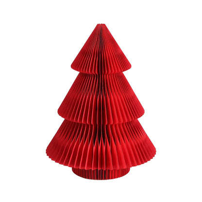 Jingle Jollys Occasions > Christmas > Christmas Trees Jingle Jollys Paper Christmas Tree 47CM w/ Star Topper Xmas Decoration Tabletop Red DIY Ornament Set