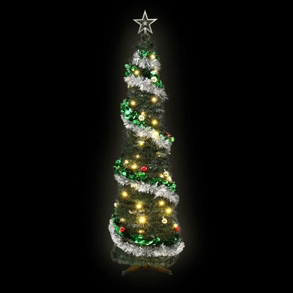 Jingle Jollys Occasions > Christmas > Christmas Trees Jingle Jollys Pop Up Christmas Tree Pre Decorated Warm White LED 155cm