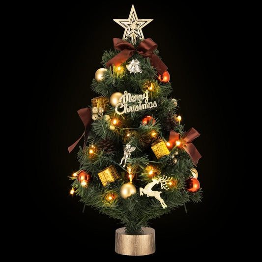 Jingle Jollys Occasions > Christmas > Christmas Trees Jingle Jollys Tabletop Christmas Tree 60CM LED Xmas Tree Tree Topper Ornaments