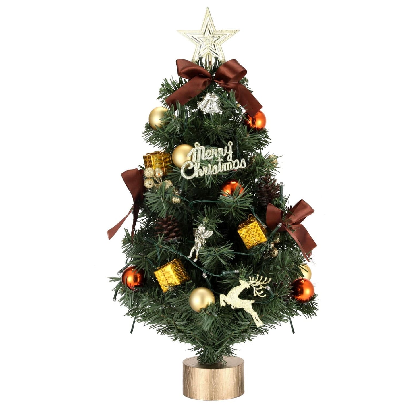 Jingle Jollys Occasions > Christmas > Christmas Trees Jingle Jollys Tabletop Christmas Tree 60CM LED Xmas Tree Tree Topper Ornaments