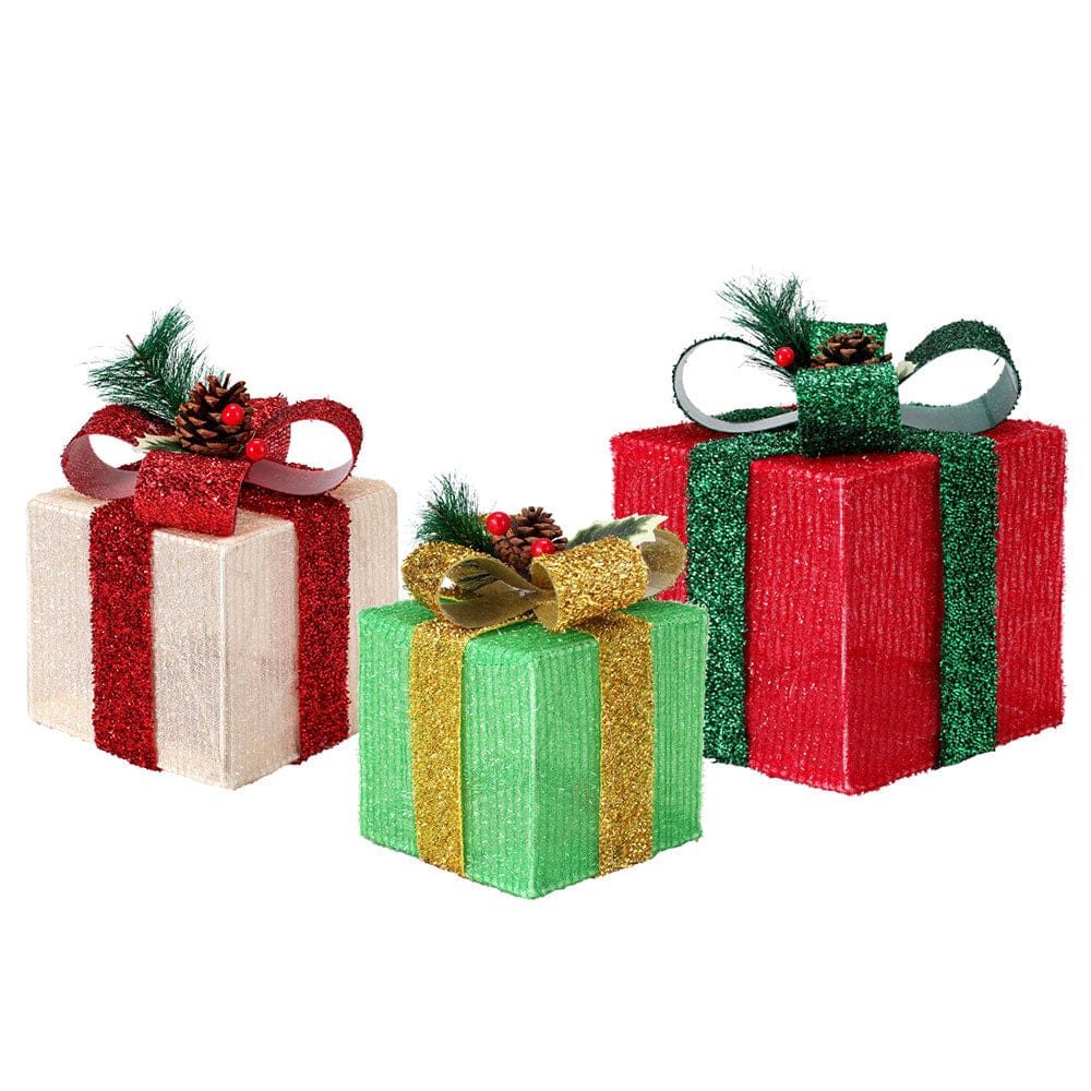 Jingle Jollys Occasions > Christmas > Christmas Wreaths & Garlands 3 PCS Christmas Lights 60 LED Fairy Light Gift Box Jingle Jollys